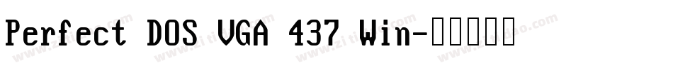 Perfect DOS VGA 437 Win字体转换